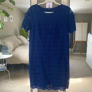 Ann Taylor blue lace dress